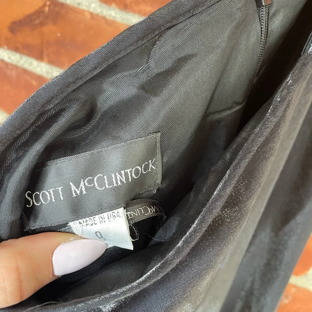 Scott McClintock Black A-Line Skirt - Picture 7 of 11